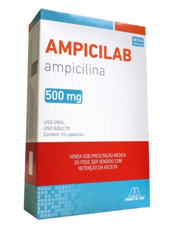 AMPICILAB 500MG C/10 CAPS - MUM