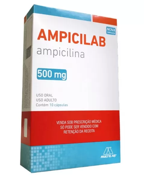 AMPICILAB 500MG C/10 CAPS - MUM