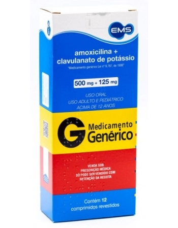 AMOX+CLAV POT 500/125MG C/12 COMP