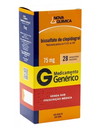 BISSULFAT CLOPIDOGREL 75MG C/28 COMP