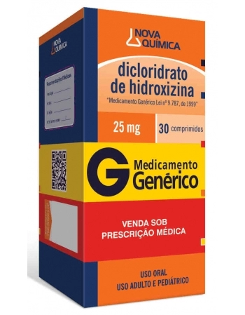 DICLOR HIDROXIZINA 25MG C/30 COMP