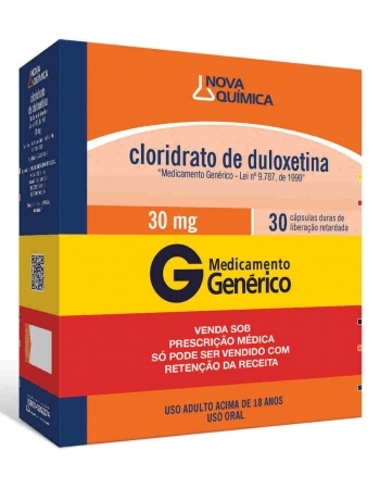 CLOR DULOXETINA (C1) 30MG C/30 COMP