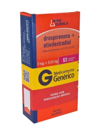 DROSPIRENONA+ETINILESTRADIOL 3+0,03MG C/63