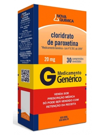 CLOR PAROXETINA (C1) 20MG C/30 COMP