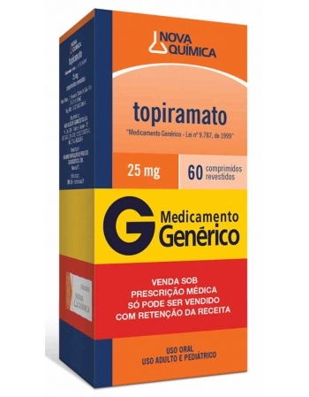 TOPIRAMATO (C1) 25MG C/60 COMP