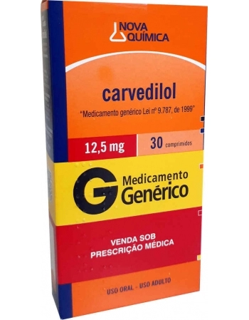 CARVEDILOL 12,5MG C/30 COMP