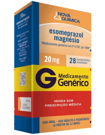 ESOMEPRAZOL MAG 20MG C/28 COMP REV