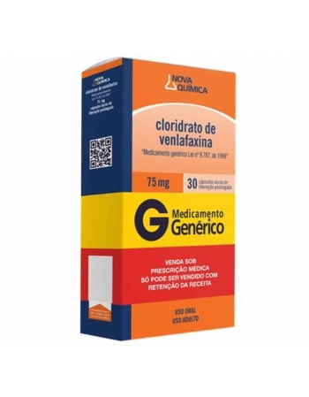 CLOR VENLAFAXINA (C1) 75MG C/30 CAPS