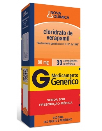 CLOR VERAPAMIL 80MG C/30 COMP