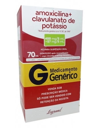 AMOX+CLAV POT 400+57MG SUSP C/70ML