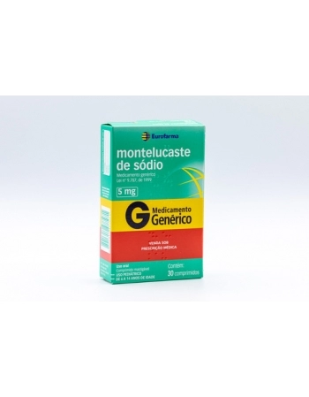 MONTELUCASTE DE SODIO 5MG C/30 COMP