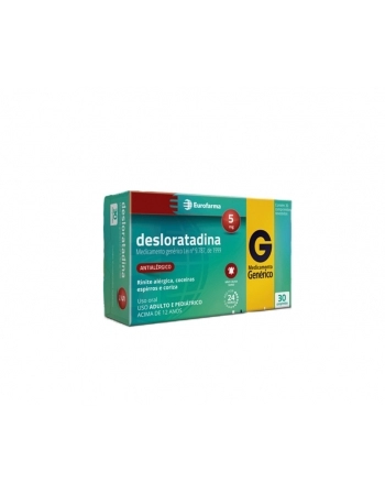 DESLORATADINA 5MG C/30 COMP