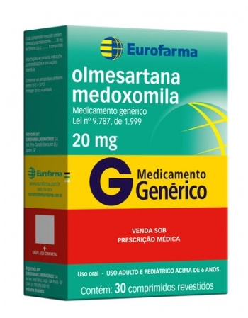 OLMESARTANA MEDOXOMILA 20MG C/30 COMP