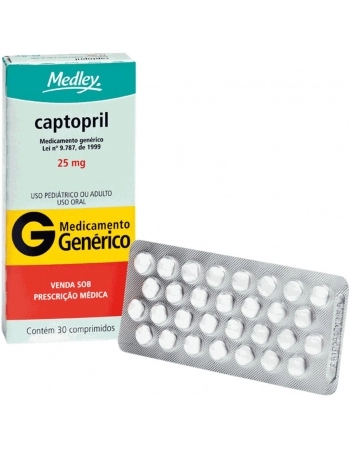 CAPTOPRIL 25MG C/30 COMP