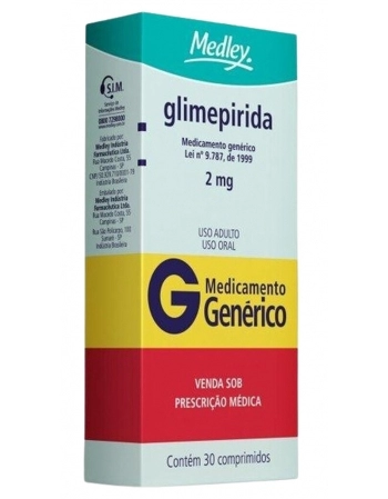 GLIMEPIRIDA 2MG C/30 COMP