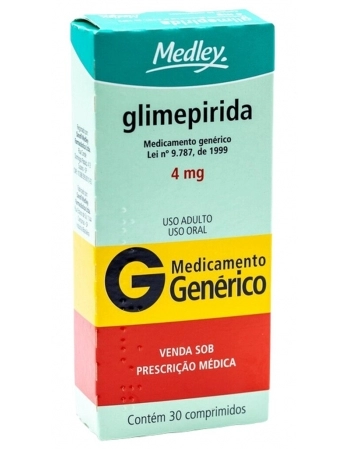 GLIMEPIRIDA 4MG C/30 COMP