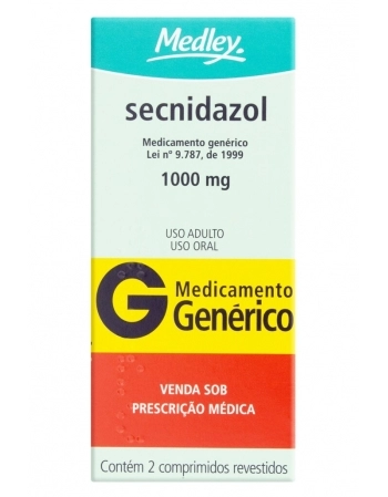 SECNIDAZOL 1000MG C/2 COMP