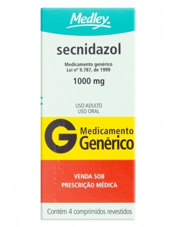 SECNIDAZOL 1000MG C/4 COMP