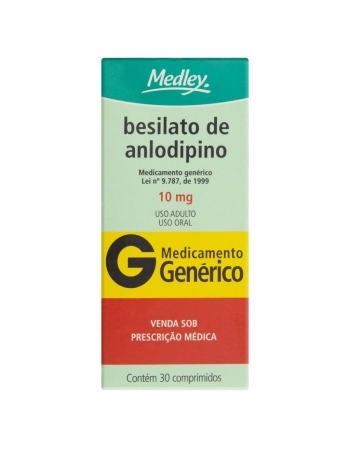 BESILATO ANLODIPINO 10MG C/30 COMP