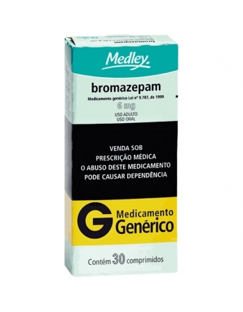 BROMAZEPAM (B1) 6MG C/30 COMP