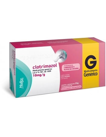 CLOTRIMAZOL 10MG CREM VAG C/ 35G+6APLIC