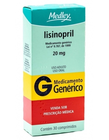 LISINOPRIL 20MG C/30 COMP
