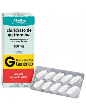 CLOR METFORMINA 850MG C/30 COMP