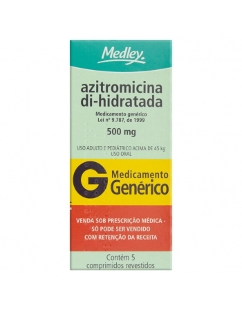 AZITROMICINA 500MG C/5 COMP