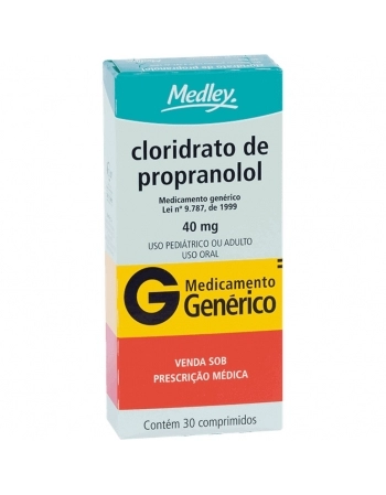 CLOR PROPRANOLOL 40MG C/30 COMP