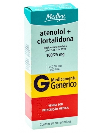 ATENOLOL+CLORTALID 100/25MG C/30 COMP
