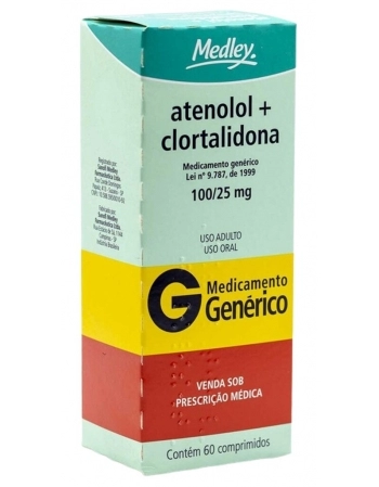 ATENOLOL+CLORTALID 100/25MG C/60 COMP