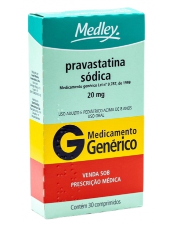 PRAVASTATINA SODICA 20MG C/30 COMP