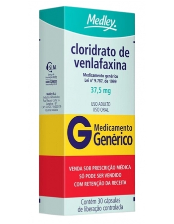CLOR VENLAFAXINA (C1) 37,5MG C/30 COMP