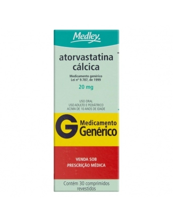 ATORVASTATINA 20MG C/30 COMP