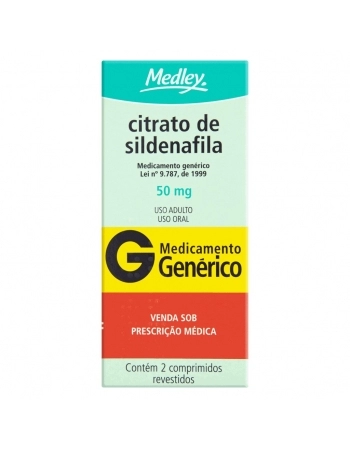 CITRATO SILDENAFILA 50MG C/2 COMP