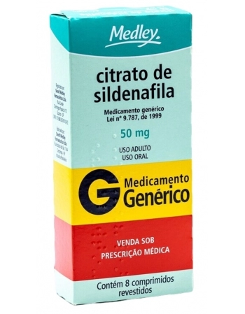 CITRATO SILDENAFILA 50MG C/8 COMP