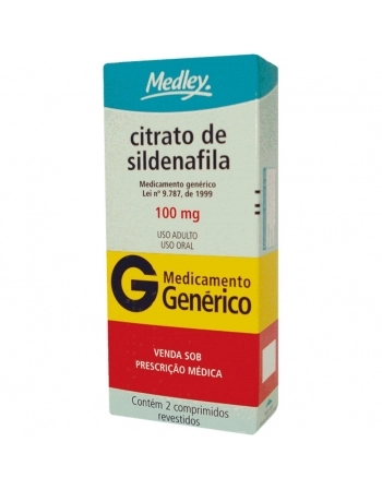 CITRATO SILDENAFILA 100MG C/2 COMP