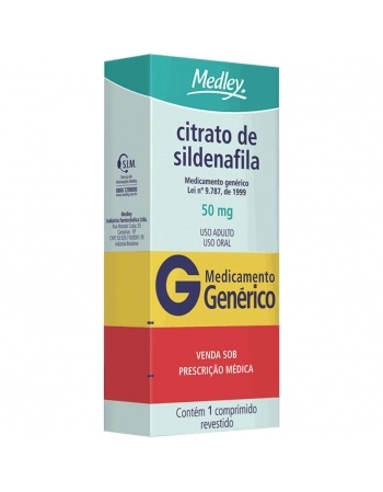 CITRATO SILDENAFILA 50MG C/1 COMP