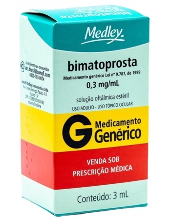 BIMATOPROSTA SOL OFT 0,3MG C/3ML