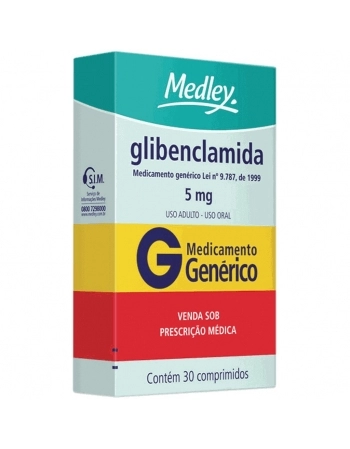 GLIBENCLAMIDA 5MG C/30 COMP