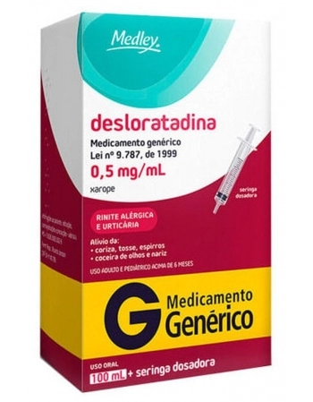 DESLORATADINA 0,5MG/ML XPE C/ 100ML