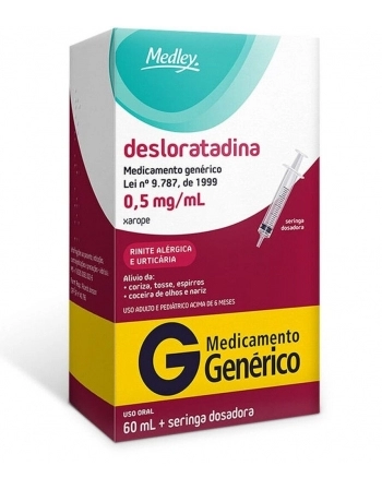 DESLORATADINA 0,5MG/ML XPE C/ 60ML