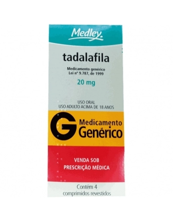 TADALAFILA 20MG C/4 COMP