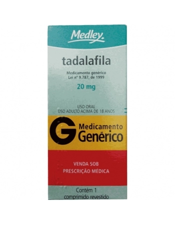 TADALAFILA 20MG C/1 COMP