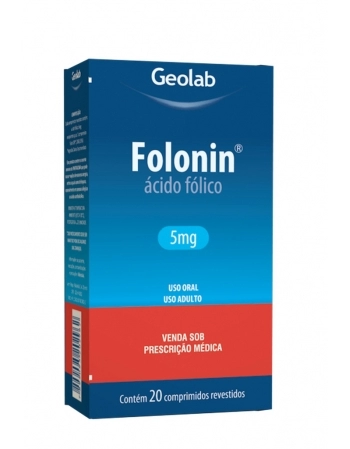 FOLONIN 5MG C/ 20 COMP REV - GLM