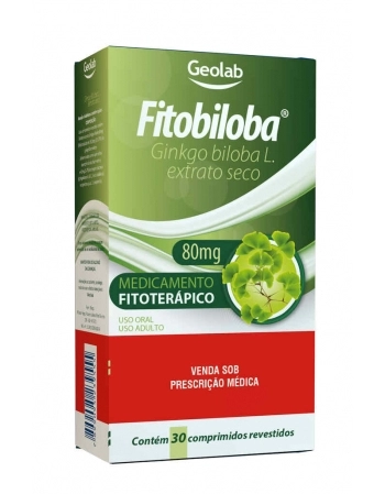 FITOBILOBA 80MG C/ 30 COMP-GLM