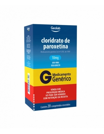 CLOR PAROXETINA (C1) 10MG C/20 COMP