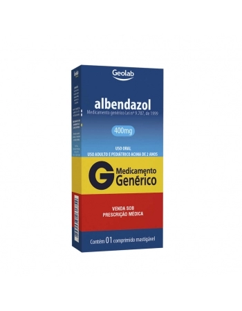 ALBENDAZOL 400MG C/01 COMP MASTIG