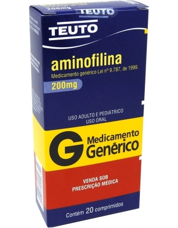 AMINOFILINA 200MG C/20 COMP