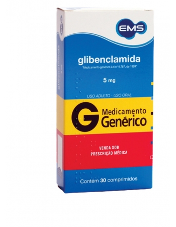 GLIBENCLAMIDA 5MG C/30 COMP
